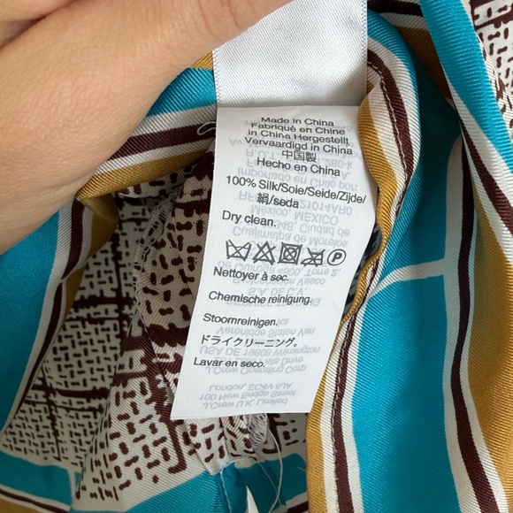 J. Crew Collection Silk Patterned Top - Picture 4 of 5